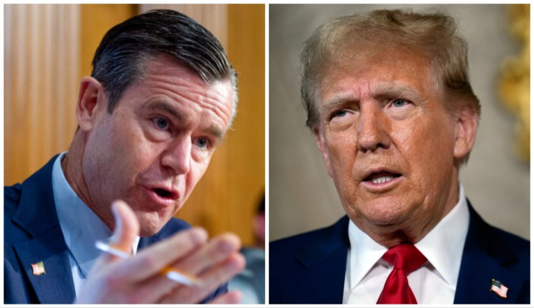 Sen. Todd Young (R-IN) and former President Donald Trump