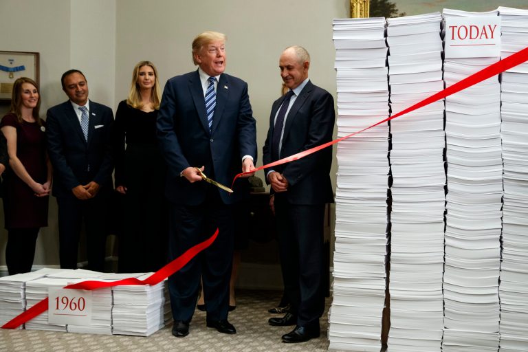 Republicans want to cut red tape from  288,000 regulators