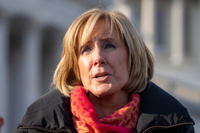 Rep. Claudia Tenney (R-NY) calls for impeaching Homeland Security Secretary Alejandro Mayorkas during a news conference on Capitol Hill, Wednesday, Feb. 1, 2023, in Washington.