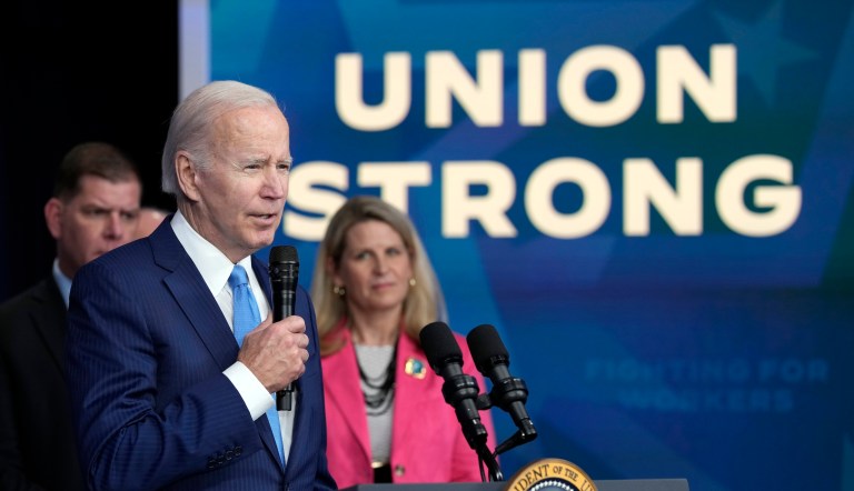 Biden to visit Teamsters following union’s surprising Republican donation