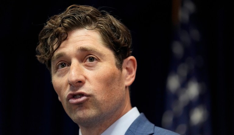 Minneapolis Mayor Jacob Frey speaks, Friday, June 16, 2023, in Minneapolis, about a Department of Justice report that found the Minneapolis Police Department has engaged in a pattern or practice of discrimination.