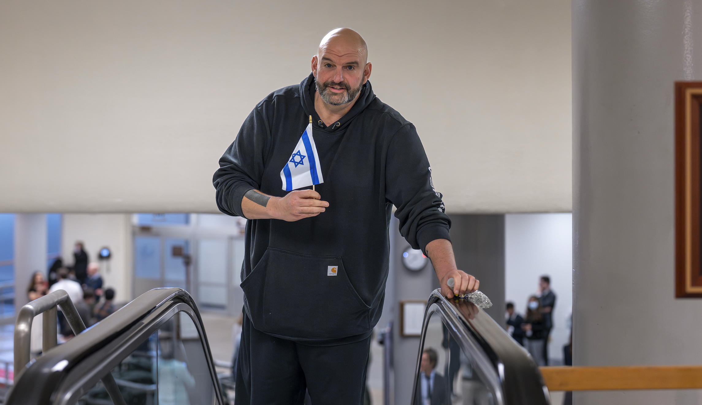 His own Fetterman: The Pennsylvania senator embraces Biden despite centrist rebrand