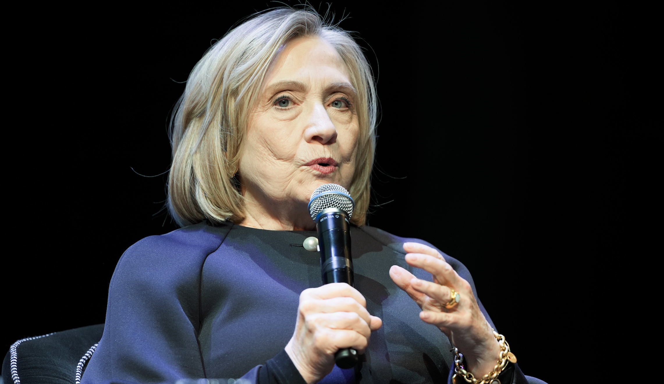 Hillary Clinton shrugs off fact Biden is old with demand voters support him to save democracy