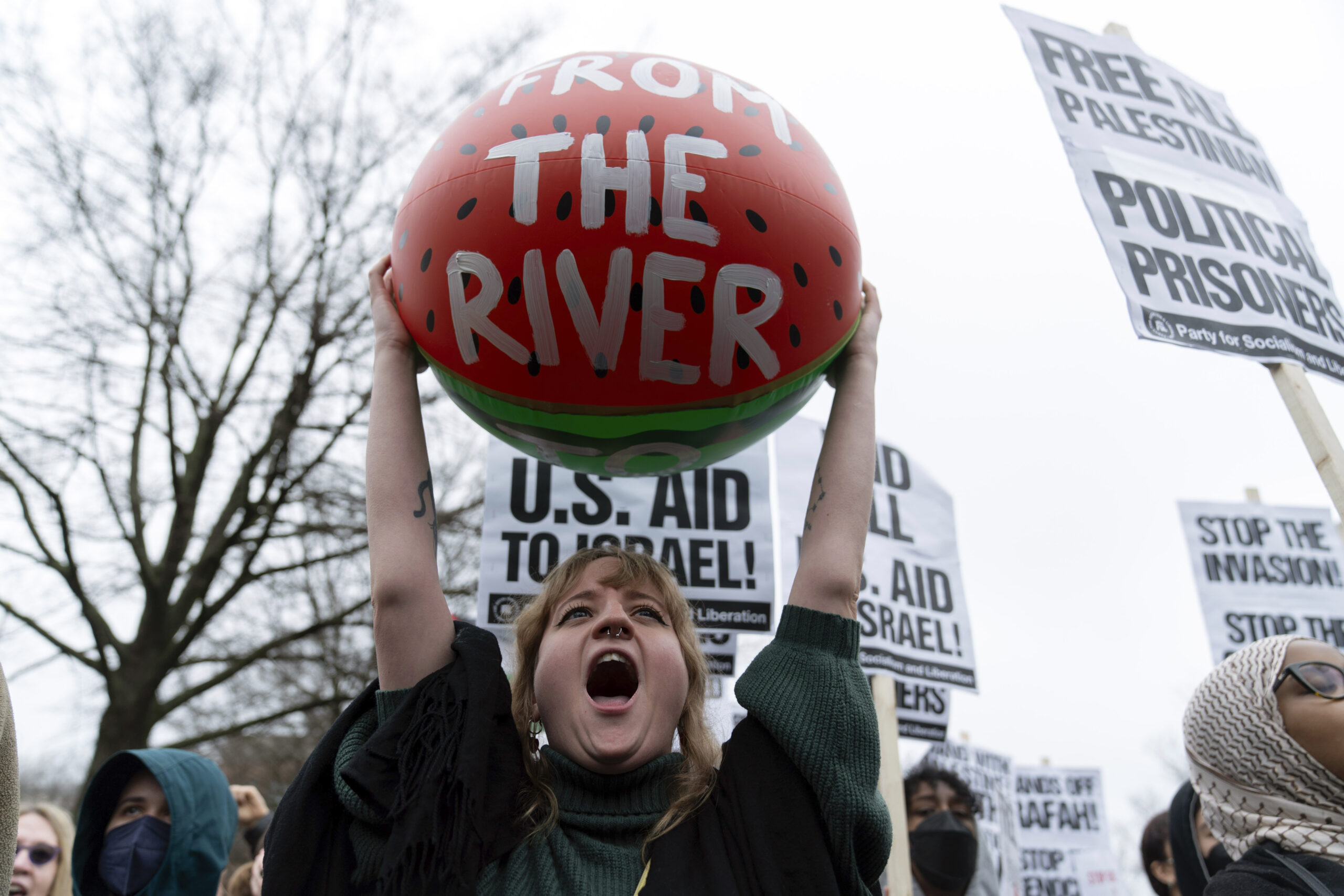 Anti-Israel protesters’ feckless destruction of art