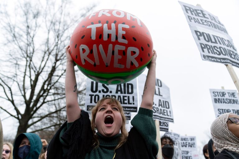 Anti-Israel protesters’ feckless destruction of art