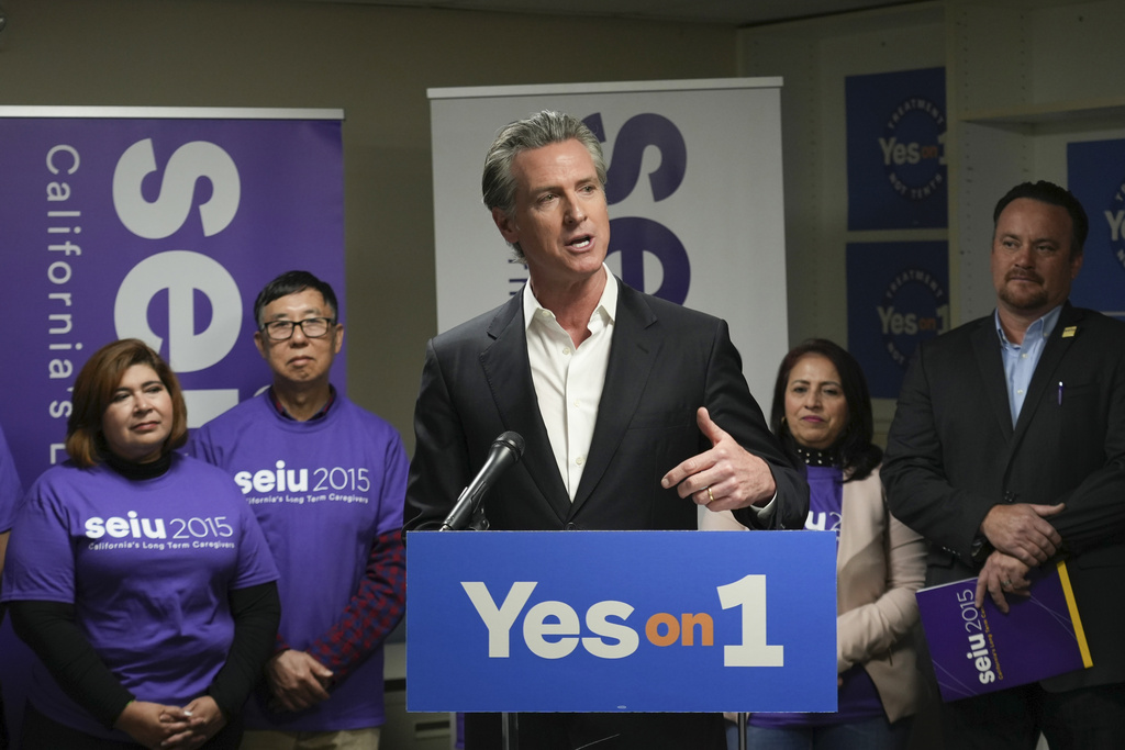 Gavin Newsom’s mental health bond measure set to eke out win