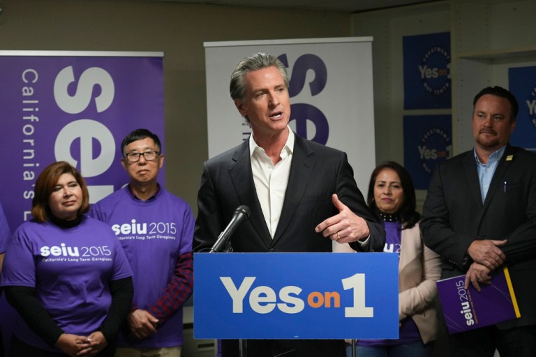 Gavin Newsom’s mental health bond measure set to eke out win