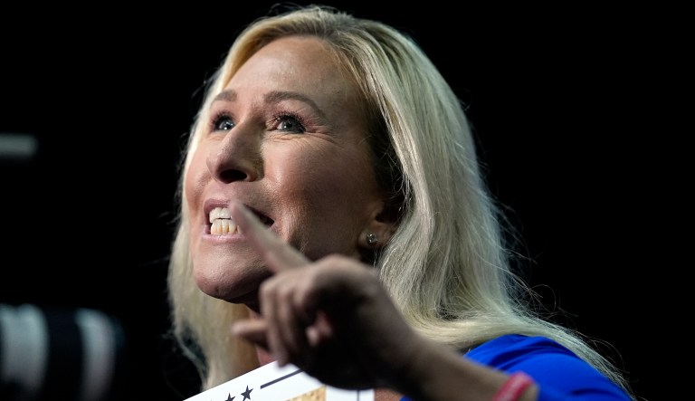 How MTG’s threats to boot Johnson could make it easier for him to cut a deal with Democrats