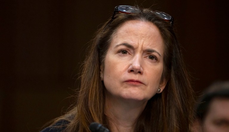 Avril Haines, Director of National Intelligence, attends a hearing of the Senate Intelligence Committee on Capitol Hill, Monday, March 11, 2024, in Washington. (AP Photo/Mark Schiefelbein)