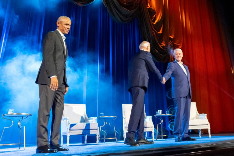 Obama scolds protesters who disrupted fundraiser with Biden and Clinton