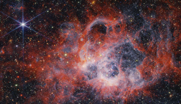 NASA Webb Telescope captures distant star-forming region
