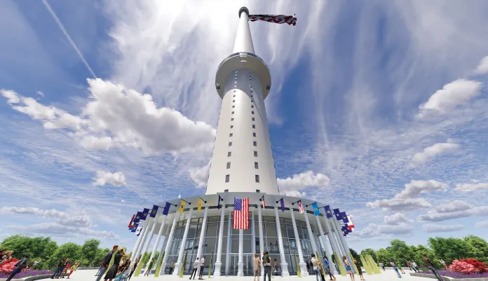 Does that star-spangled banner yet wave? No.