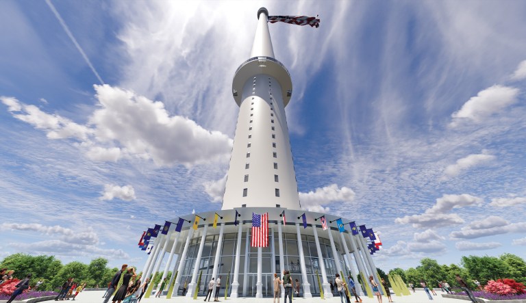 Does that star-spangled banner yet wave? No.