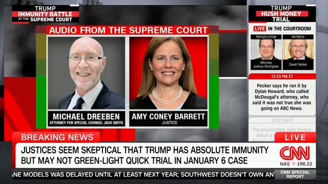 Trump’s legal battles get split-screen treatment on TV as country watches cases collide
