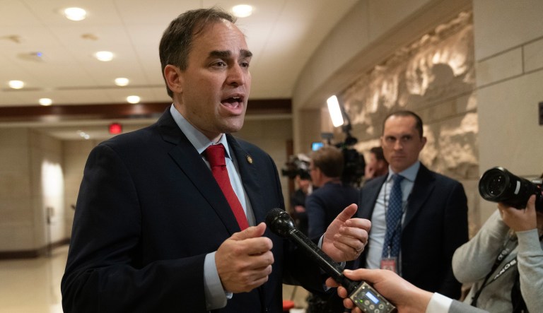 Rep. Wiley Nickel, D-N.C., speaks to reporters on Capitol Hill in Washington, Monday, Nov. 14, 2022, in Washington. Nickel said Thursday, Dec. 14, 2023, he won't seek reelection to Congress next year, the result of congressional redistricting by Republican state legislators this fall that's likely to shift North Carolina's delegation to the right.