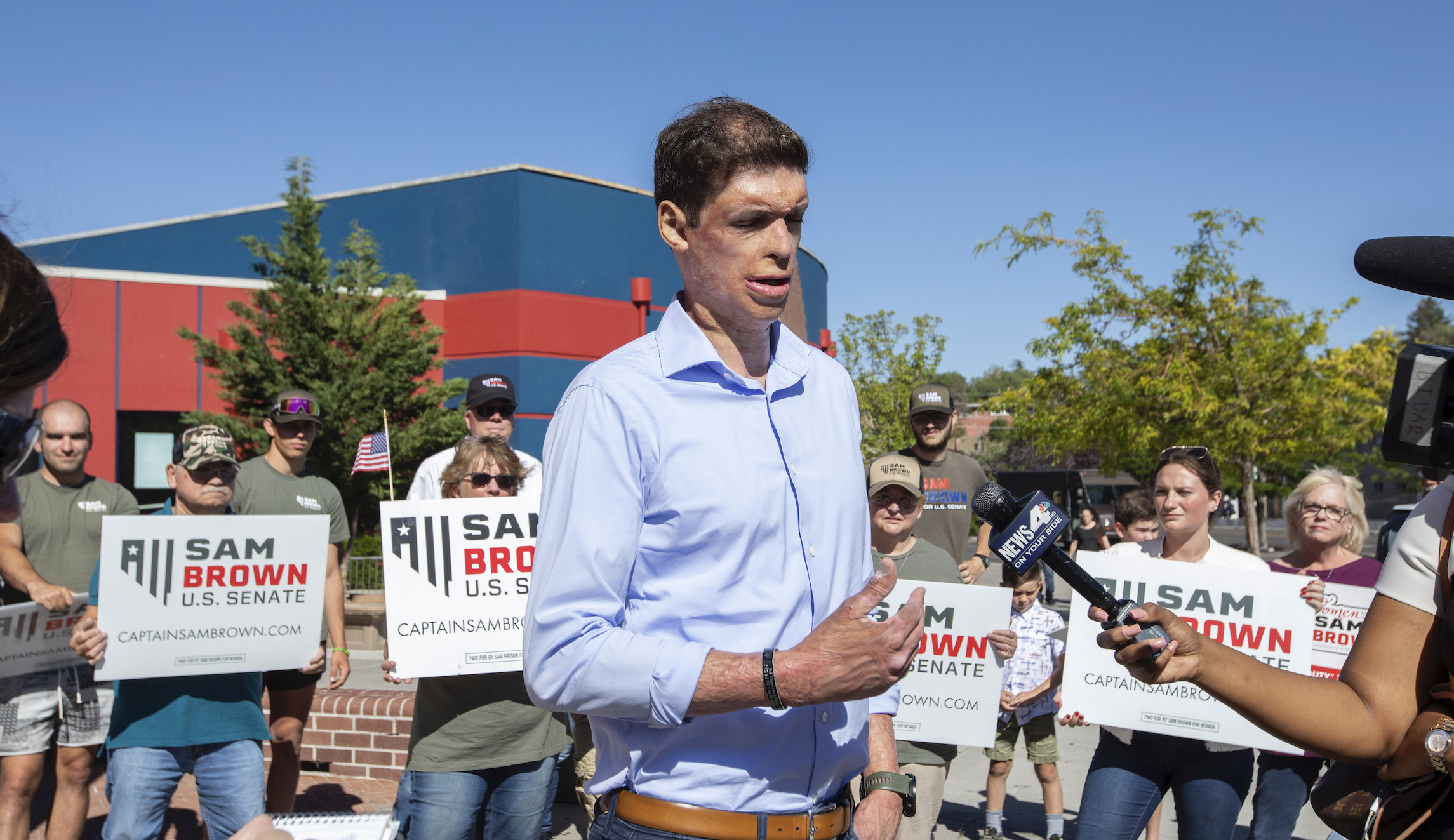 Sam Brown opponent painted as MAGA phony in high-stakes Nevada Senate race