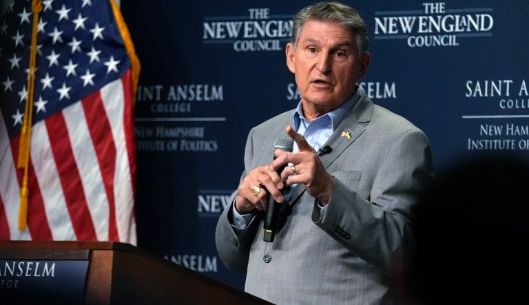 Joe Manchin says he could still endorse Biden but warns president has gone too far left