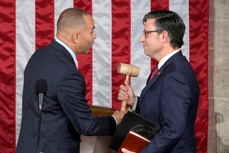 House Democrats would block MTG’s motion to oust Speaker Johnson: Jeffries
