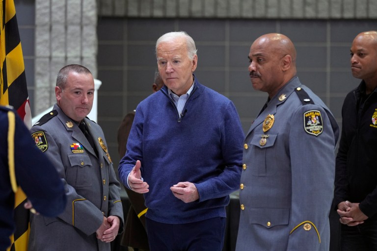 Reporter’s Notebook: Biden succumbs to pressure on Israel and his visit to Baltimore bridge