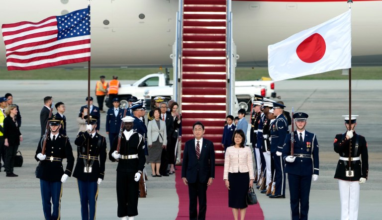 Biden embarks on big diplomacy week as Japanese prime minister arrives in DC