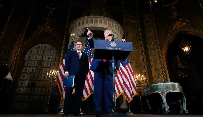 Mike Johnson shores up relationship with Trump as ouster threat looms