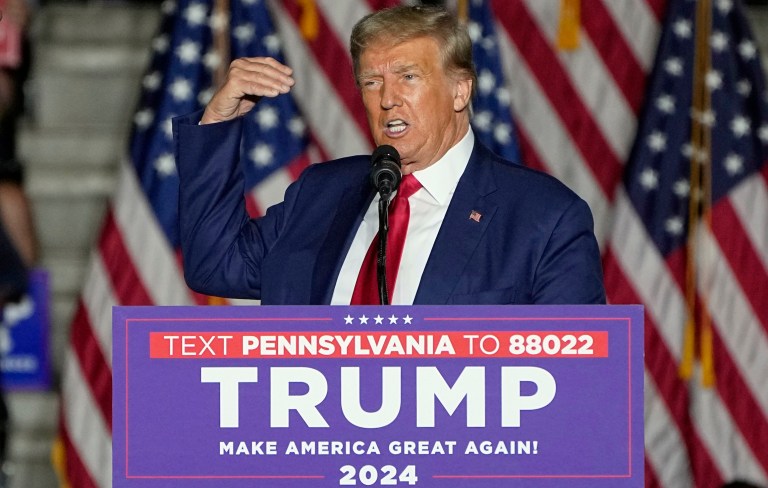 WATCH LIVE: Trump holds rally in Pennsylvania in effort to win swing state