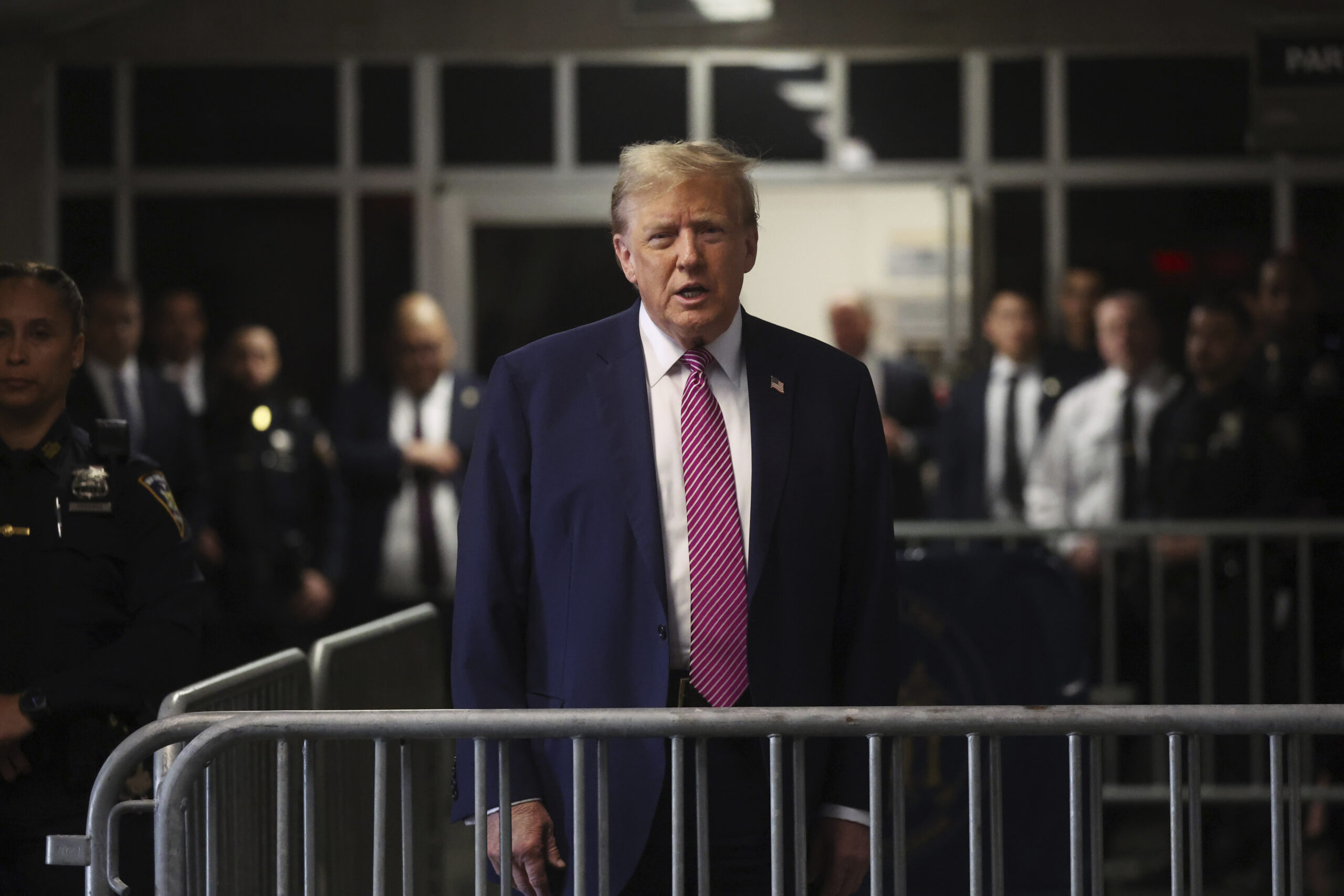 Reporter’s Notebook: Trump tries to keep campaigning during trial