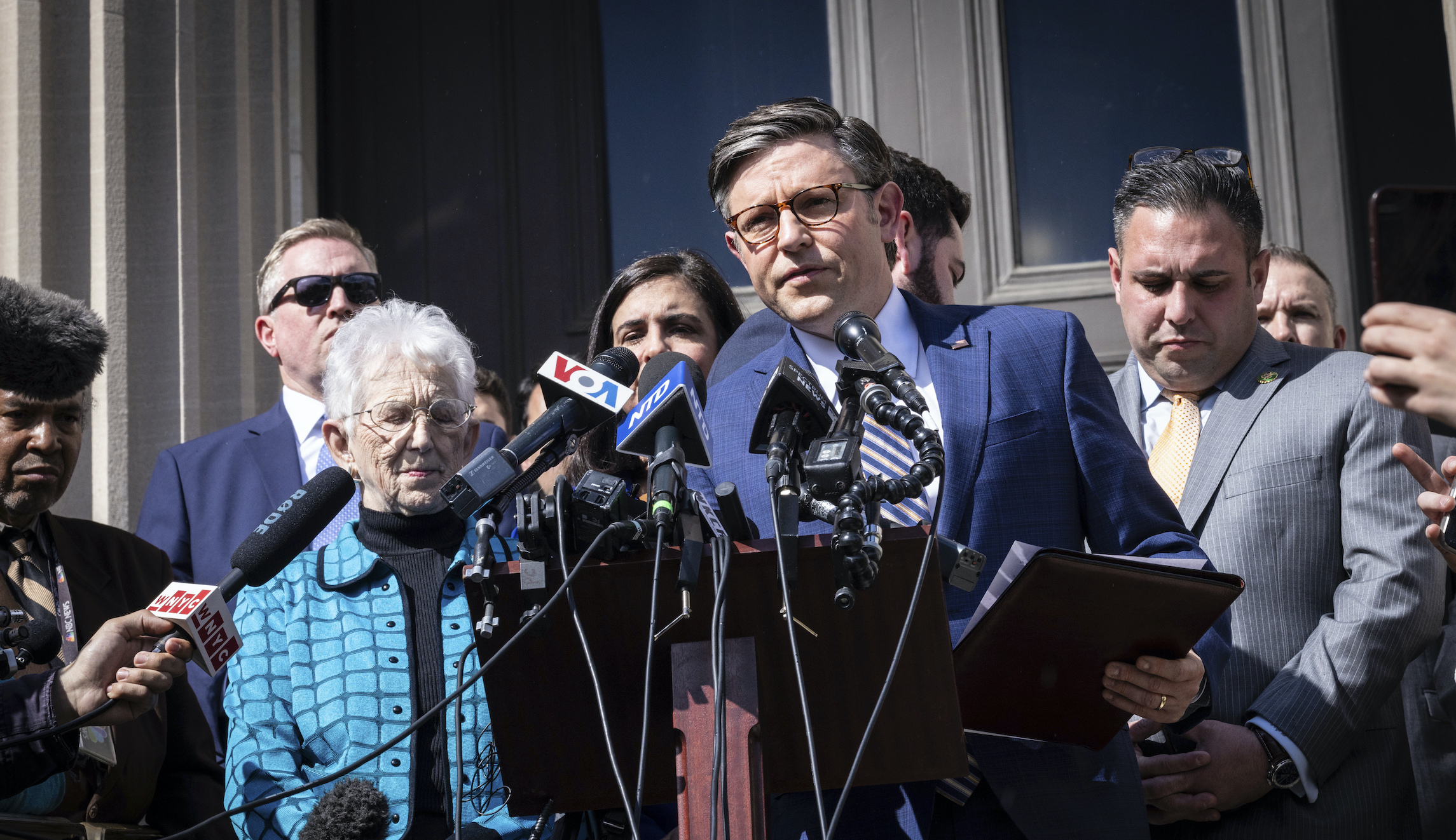 Columbia protests give Mike Johnson chance to turn page on Ukraine divisions