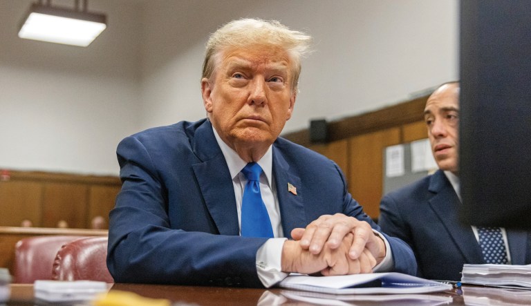 Judge declines to rule immediately on whether Trump ‘reposts’ violated gag order