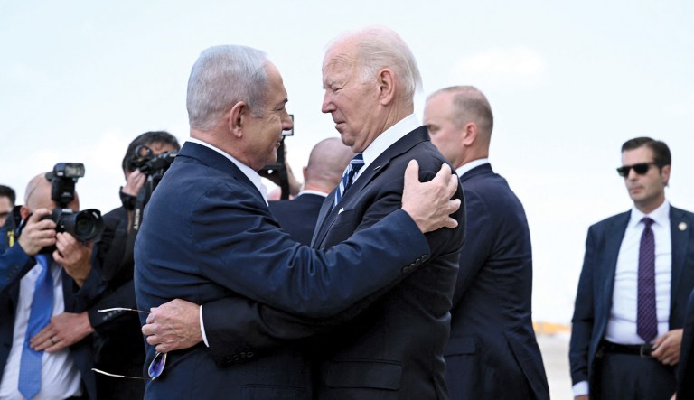 Reporter’s Notebook: Biden bobs and weaves on Israel-Gaza