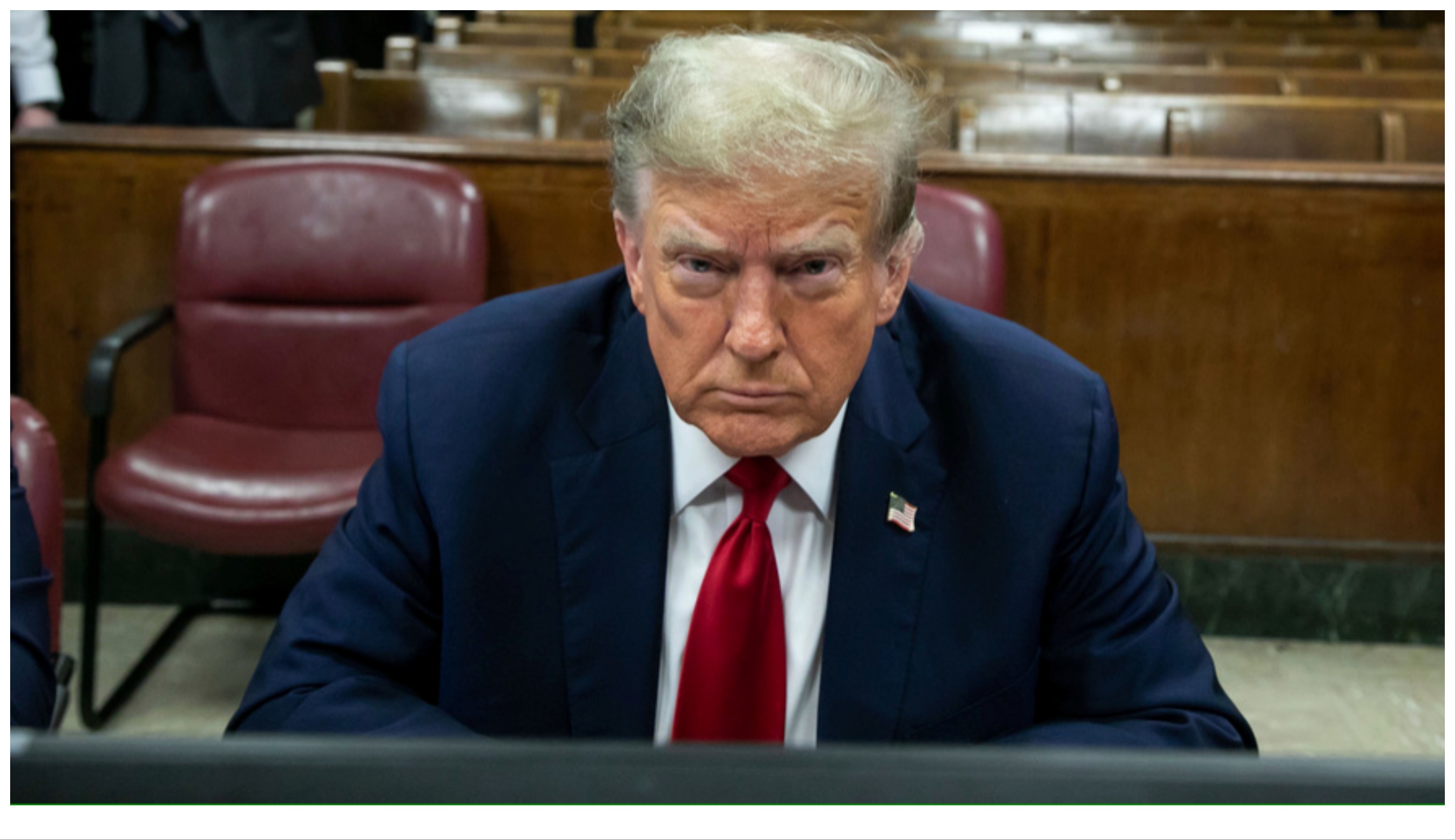 Trump decries ‘persecution’ as he walks into historic trial