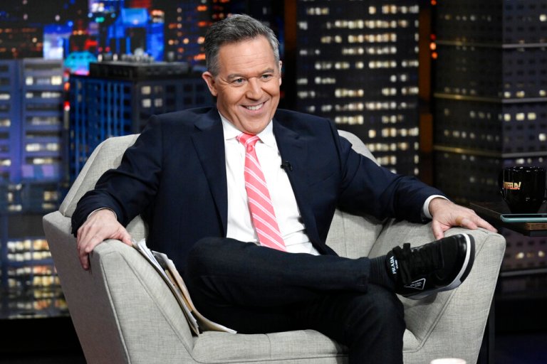 Television host Greg Gutfeld appears on FOX News's late-night talk show 