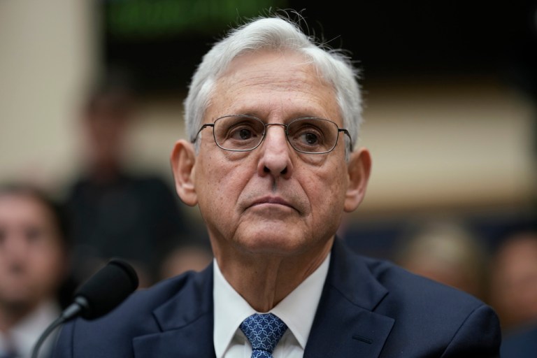 FILE - Attorney General Merrick Garland appears before a House Judiciary Committee hearing, Wednesday, Sept. 20, 2023, on Capitol Hill in Washington. The Justice Department has secured a $9 million settlement with Ameris Bank over allegations that it avoided underwriting mortgages in predominately Black and Latino communities in Jacksonville, Fla., and discouraged people there from getting home loans. (AP Photo/J. Scott Applewhite, File)