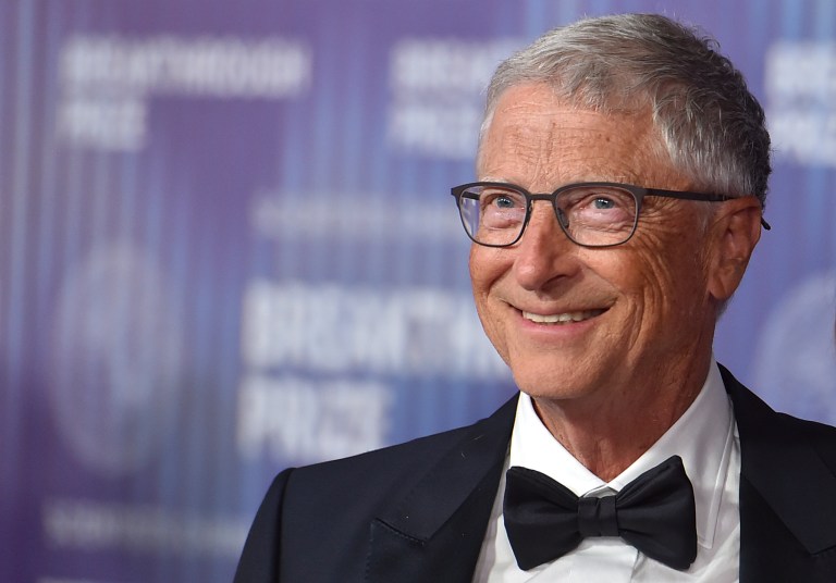 Bill Gates arrives at the 10th Breakthrough Prize Ceremony on Saturday, April 13, 2024, at the Academy Museum of Motion Pictures in Los Angeles.