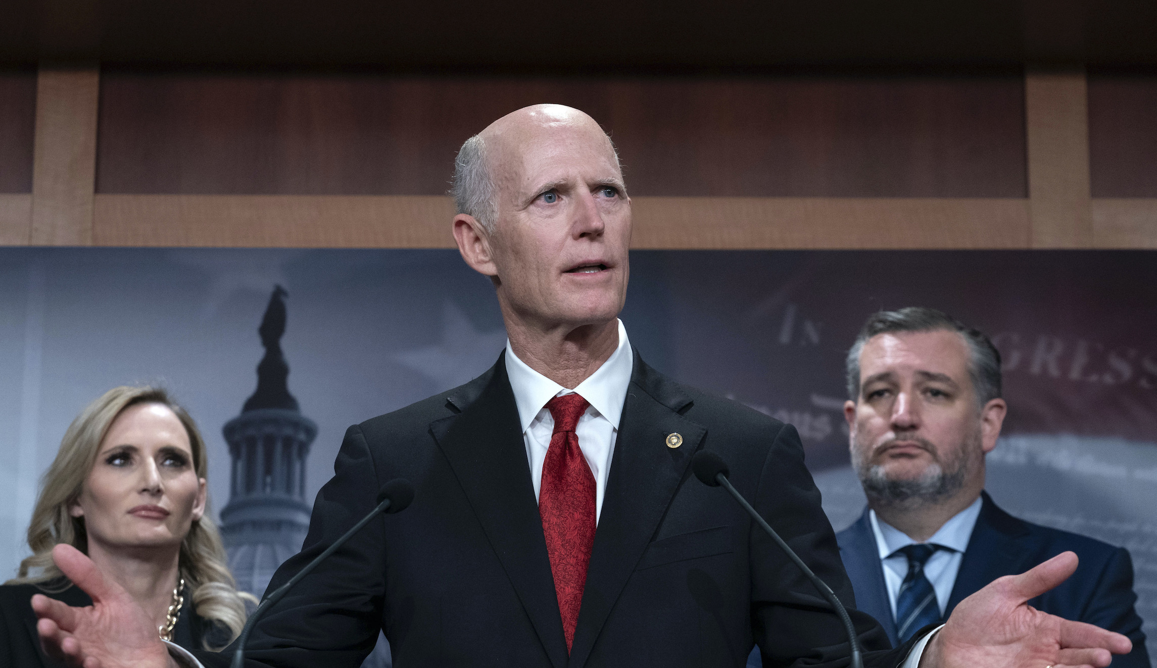 Rick Scott launches second run to replace McConnell as GOP leader