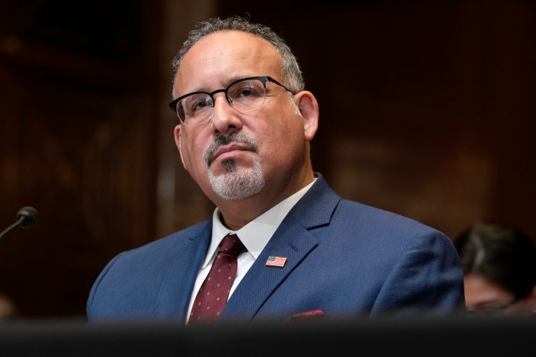 Cardona won’t commit to barring illegal campus protesters from student loan forgiveness