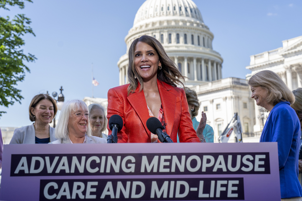 Halle Berry celebrates taking the ‘shame’ out of menopause in new legislation