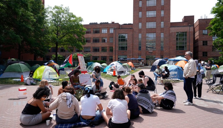 Gaza war not a leading issue for college students despite campus protests