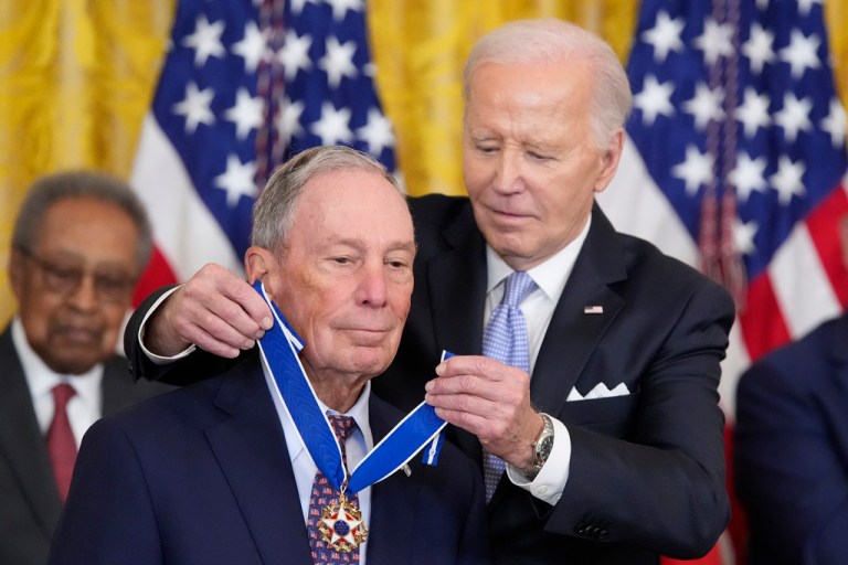 Biden awards Medal of Freedom to Bloomberg, Gore, Pelosi, and Kerry