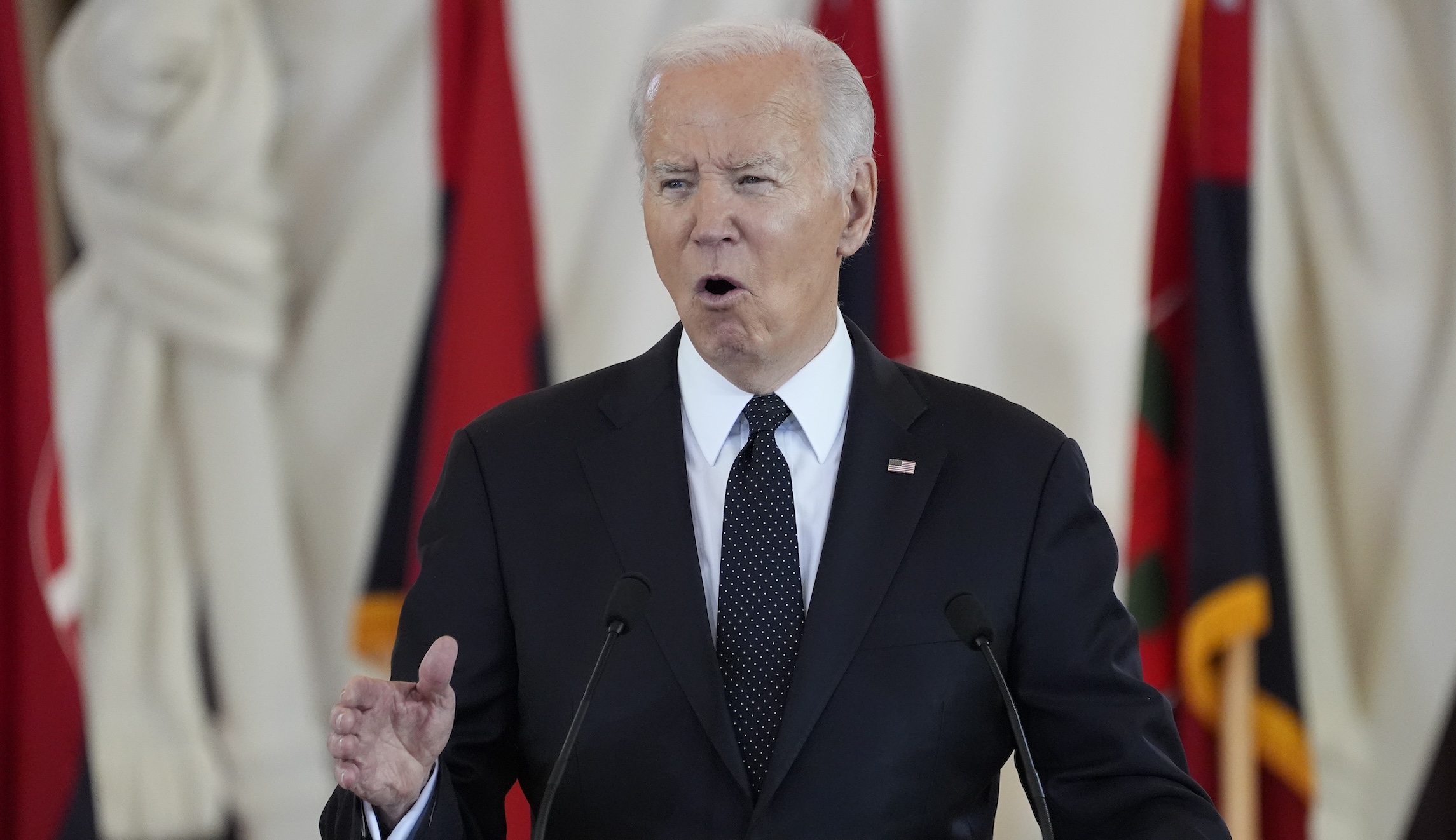Biden speaks out against campus protests damaging property