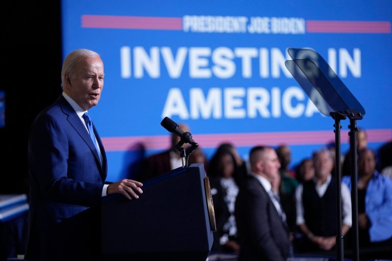 Biden digs at Trump for using ‘golden shovel’ during Microsoft Wisconsin event