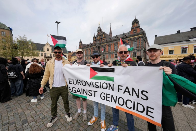 Protesters swarm Eurovision objecting to Israel’s involvement