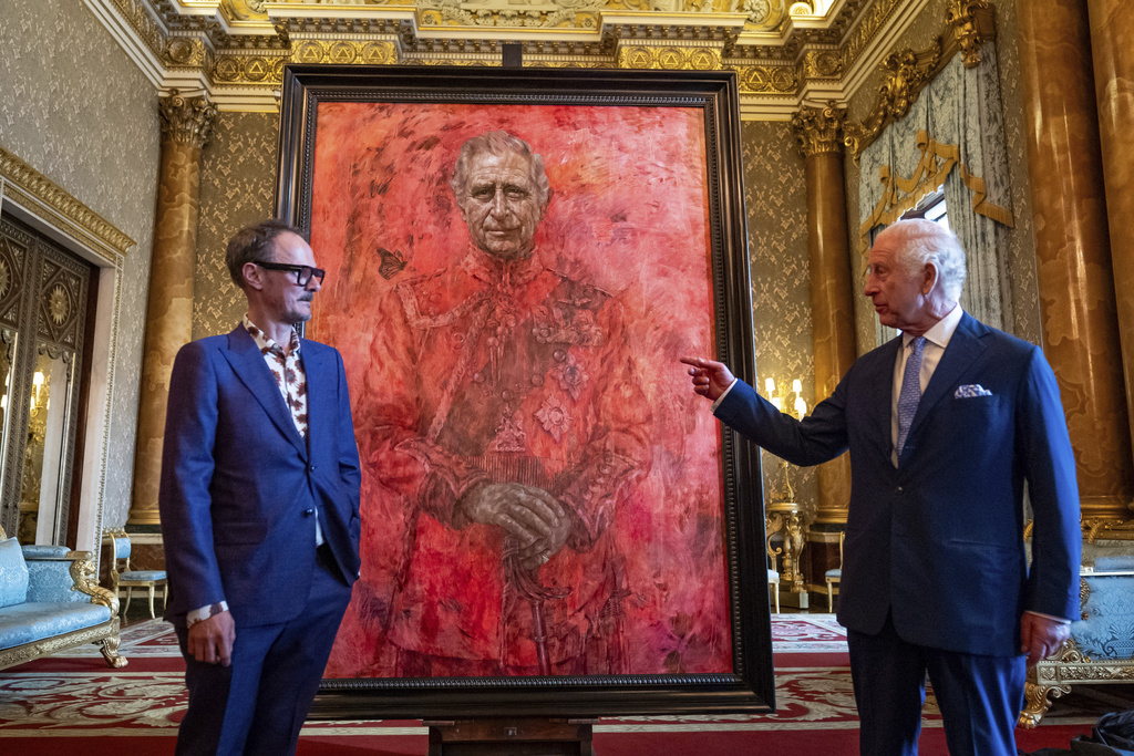 Official portrait of King Charles III mocked online