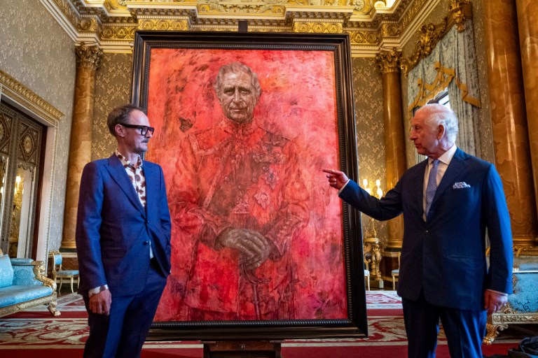 Official portrait of King Charles III mocked online