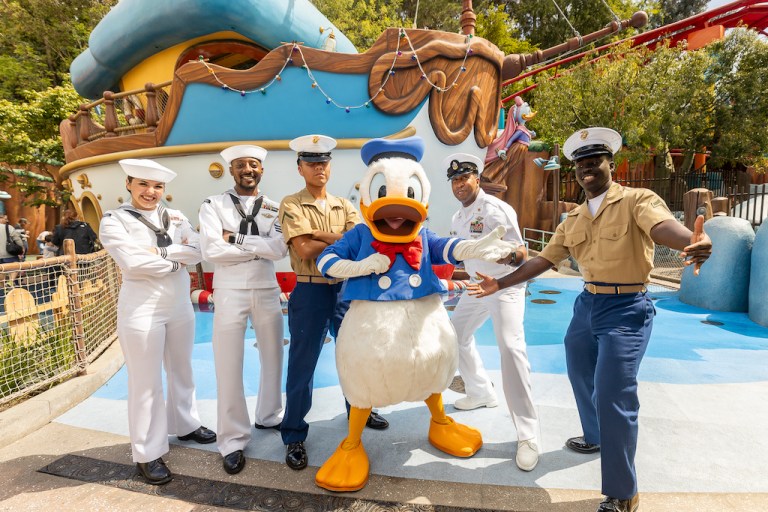 Fleet Week continues at Disneyland, as military veterans are honored