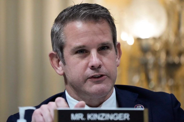 Adam Kinzinger says Trump’s brain is ‘broken’ and Biden is ‘low energy’