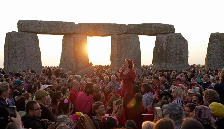Protesters shamefully deface Stonehenge