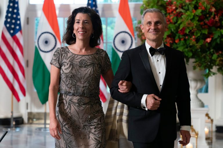 How a top Biden official’s conversations may have stood to benefit her husband’s interests