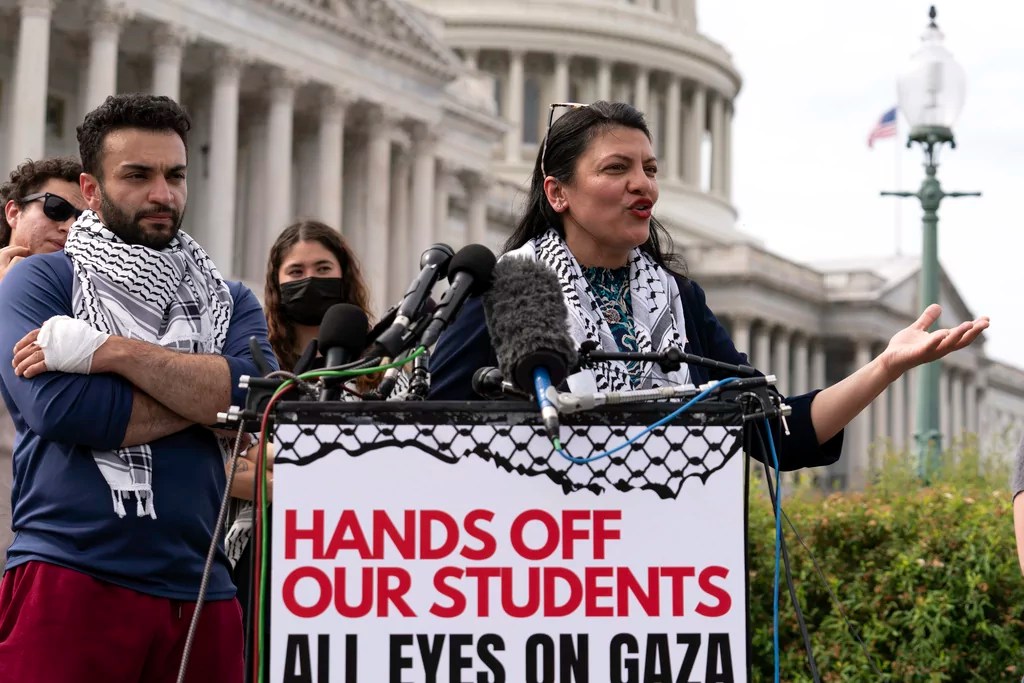 Tlaib reposts fake poll showing Israeli public agreeing that soldiers can rape Palestinians