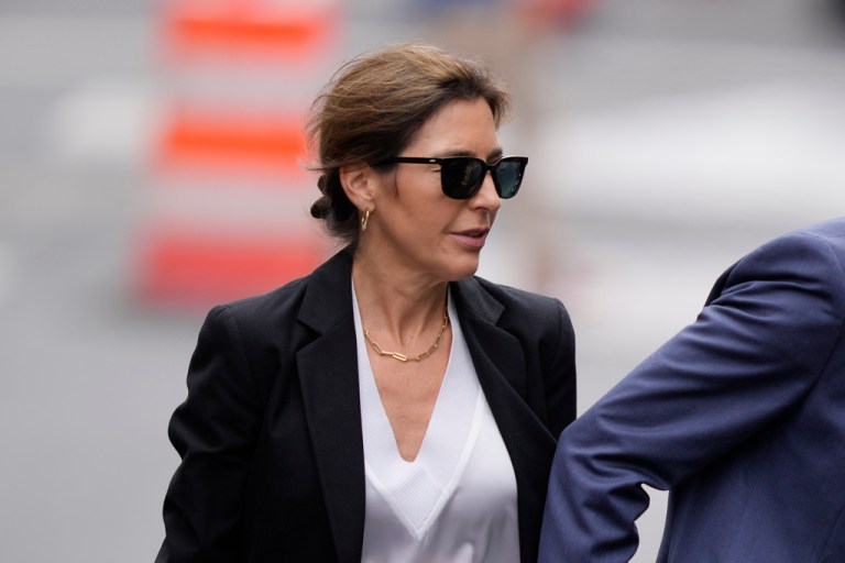 Hallie Biden arrives at federal court, Thursday, June 6, 2024, in Wilmington, Del. (AP Photo/Matt Rourke)